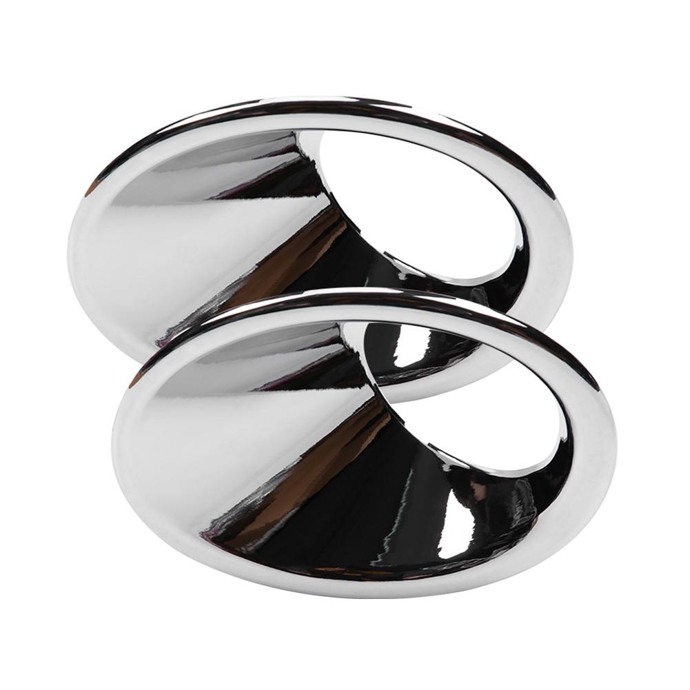 2Pcs Car Front Headlight Fog Lamp Cover Trim Frame Moulding for Suzuki Vitara 16 18