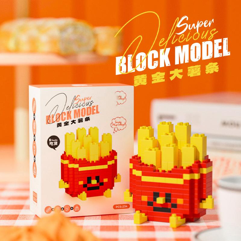 Bloques de Construcción Mini de Frutas Ladrillos Juguetes para Niños Niñas de 6 a 8 Años Micro Bloque Ladrillo Juegos Puzzle Infantil Regalo de Cumpleaños Niño