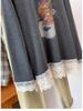 Cartoon Teddy Bear Brushed Lace Long Sleeve T-Shirt - Autumn Winter Slim Fit