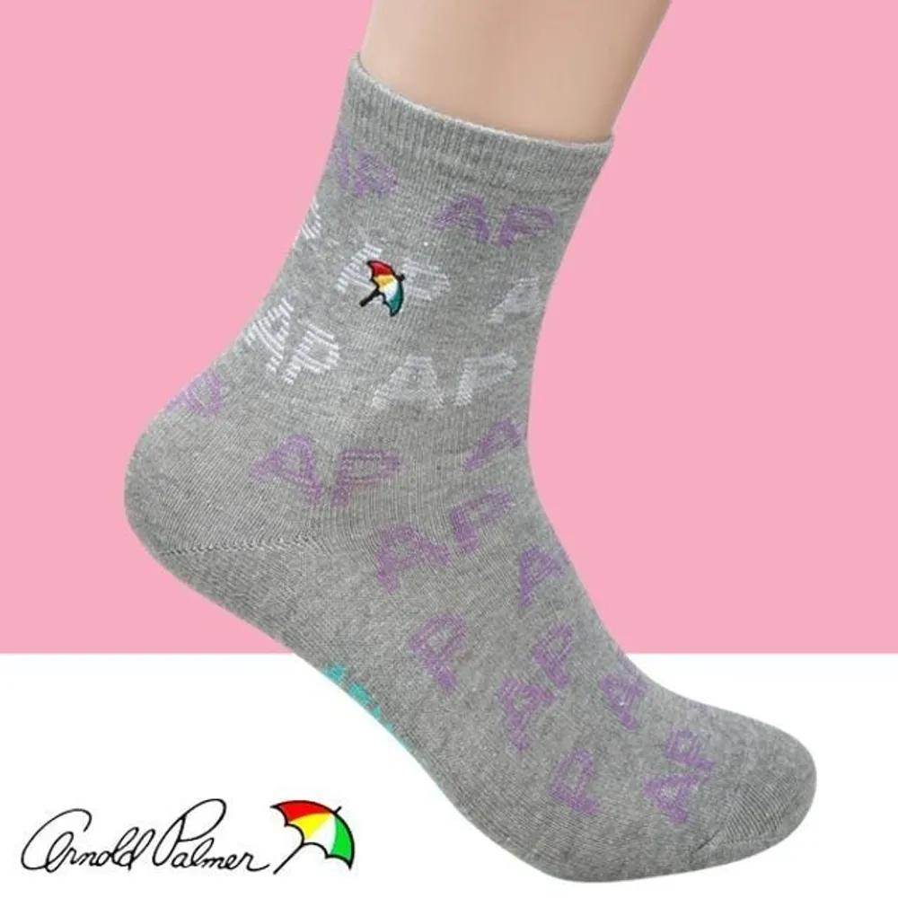 Arnold Logo English Pattern Ladies Mid-Calf Fashion Socks 24cm