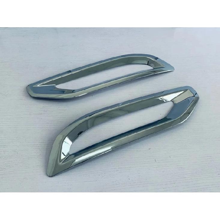 For Mitsubishi Outlander   Rear Trunk Pedal Bumper Lower Decoration Strip Tail Foglight Frame Cover Trim Car Accessories
