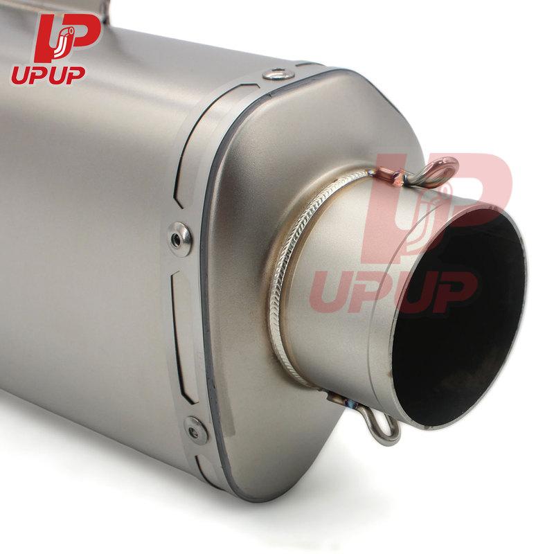 Universal Motorcycle Exhaust 61mm Motocross Muffler Escape Moto Stainless Steel Pipe For GSXR1000 GSXR1300 Z900 Z1000 MT09 MT07