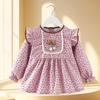 Waterproof & Stain-proof Baby Girl Coverall Bib - Reversible Autumn/Winter Protective Clothing