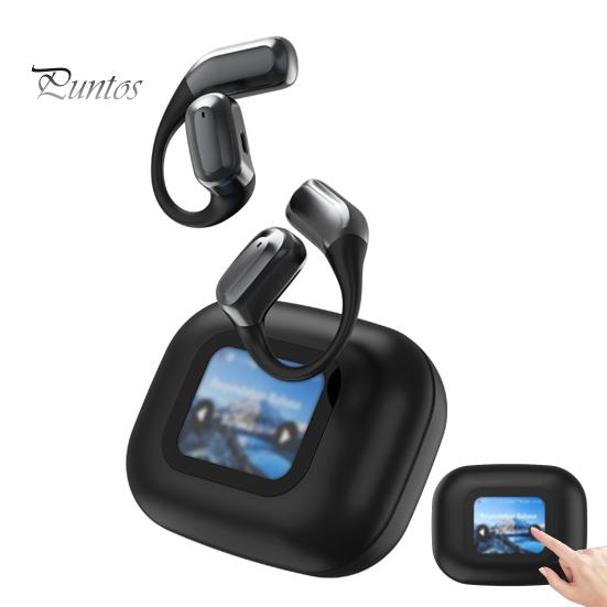 

Переводческие наушники с воспроизведением с карты TF Совместимые с Bluetooth наушники-переводчики с искусственным интеллектом 144 языка Воспроизведение музыки ЖК-экран-Touching в режиме реального времени A чёрный