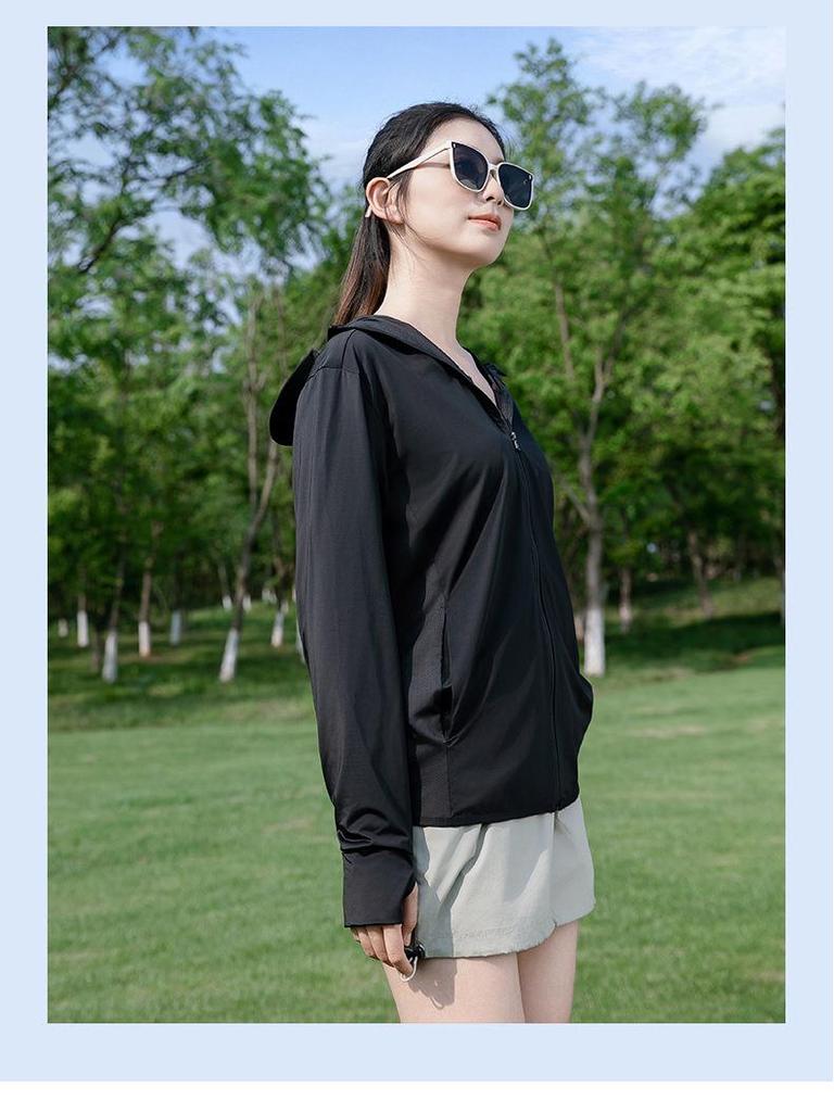 Unisex Ice Silk Sun Protection Jacket: Hooded, UV-Resistant, Ideal for Cycling, Fishing, and Outdoor Sports in Summer