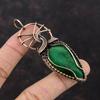 Faceted Zambian Emerald Copper Pendant Copper Wire Wrapped Jewelry Handmade Pendant Gift For Mom Wire Wrap Gemstone Pendant Emerald Jewelry