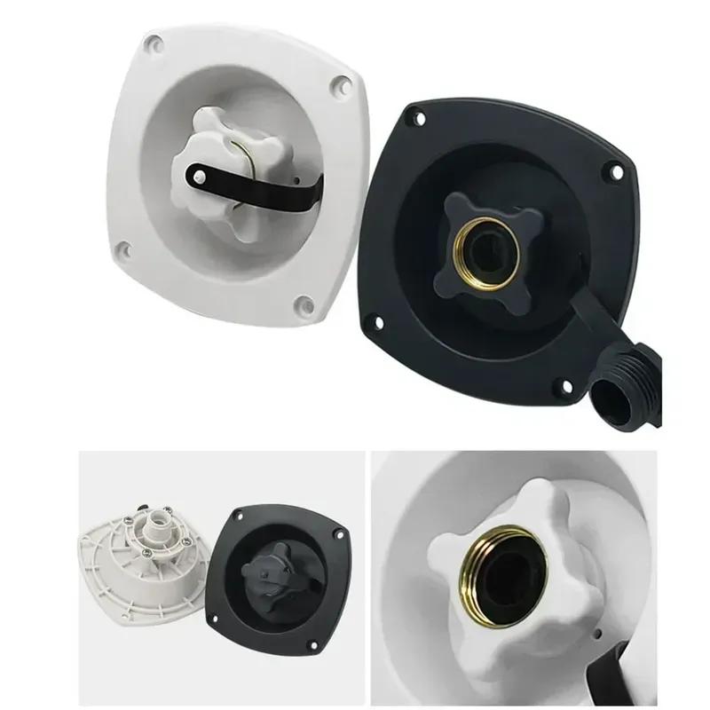 Water Inlet Filler Cap, Wall Mount ,Trailer Fill Dish ,RV Water Fill Inlet Built In Water Stop Valve For Caravans RV ,Marine