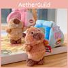 Keychain Plush Marmot Toy Stuffed Doll Backpack Pendant Decoration Kids Gift