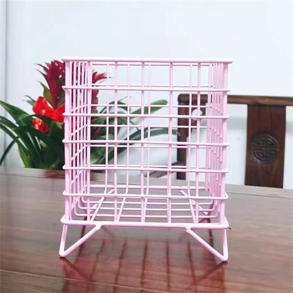 Storage Container Table Top Home 13.5x13.5x16cm Iron Art Storage Tools Storage Basket Creative Stationery Household Tools Modern