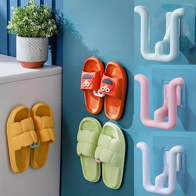 Non Perforated Bathroom Shoe Rack, Simple Slipper Hook, Bathroom Drain Rack, Wall Mounted Storage Hook