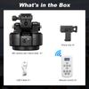 SOONPHO M6 Motorized Tripod Head with AI Auto 2kg Load Easy Long Battery Smartphone Camera Japanese Live Video Recording Tracking, 360° Rotation,
