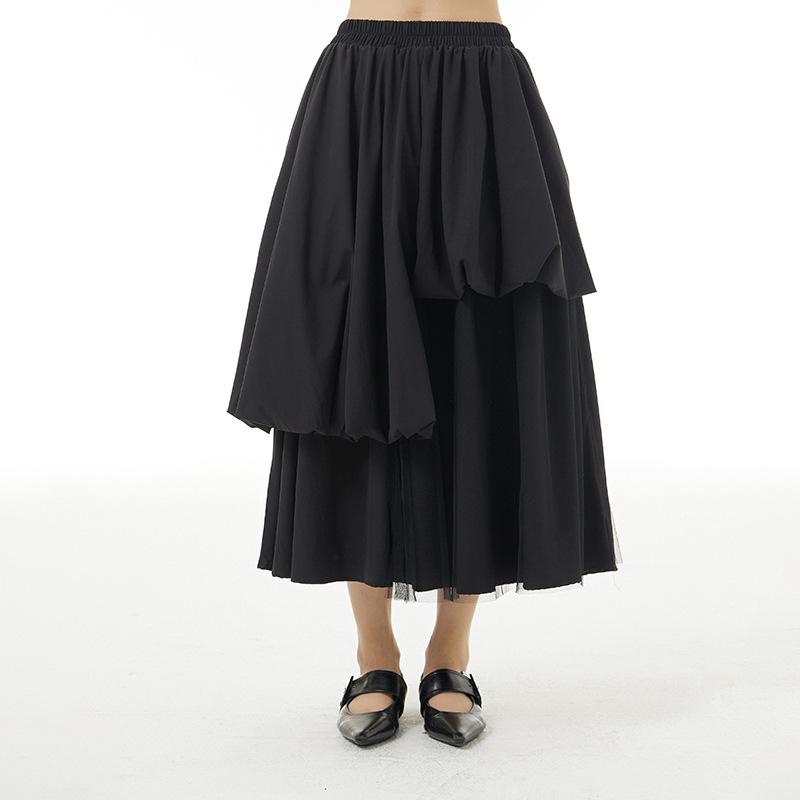 Xitao Women Irregular Splicing Skirt WLD8753