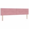 Headboard Pink 200 Cm Velvet