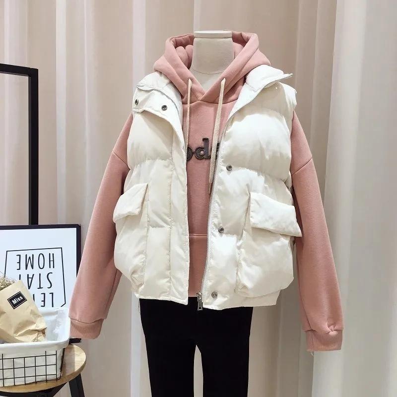 Damen Herbst und Winter Neue Koreanische Version Lose Oberbekleidung Weste Weste Weste Vielseitige Jacke Damenbekleidung