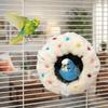 Round Imitation Woven Bird Nest Detachable Bird Hammock Parrot Sleeping House  For Bird Cages