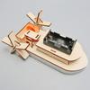 Pupils Creative Invention Technology Small Making DIY Paddle Ship STEAM Handmade Science And Education Educational Toys Material Bag