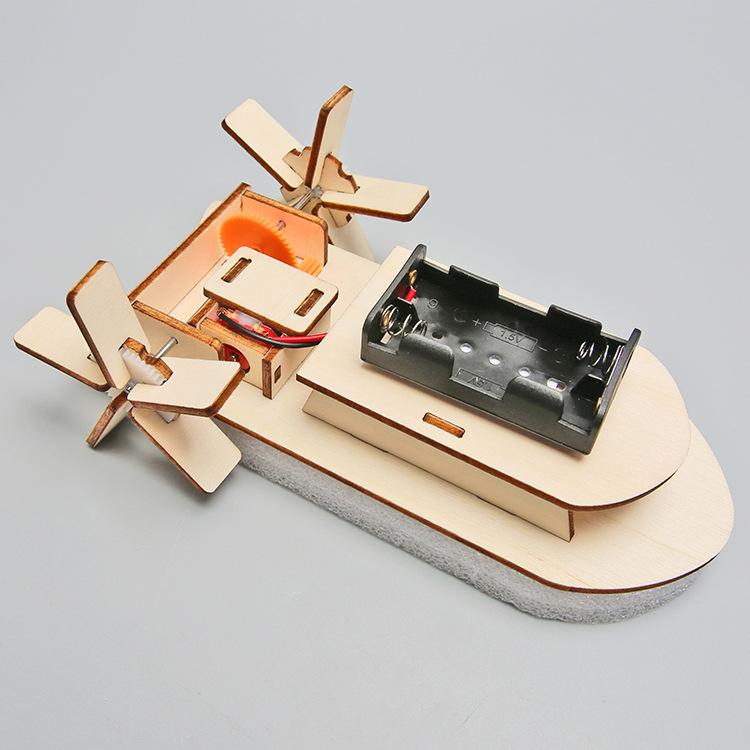 Pupils Creative Invention Technology Small Making DIY Paddle Ship STEAM Handmade Science And Education Educational Toys Material Bag