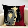 LLeon PPoster Classic Film Cushion Cover Natural Linen Organic Fabric DoubleSided Printing Room Sofa Decor Pillow Case