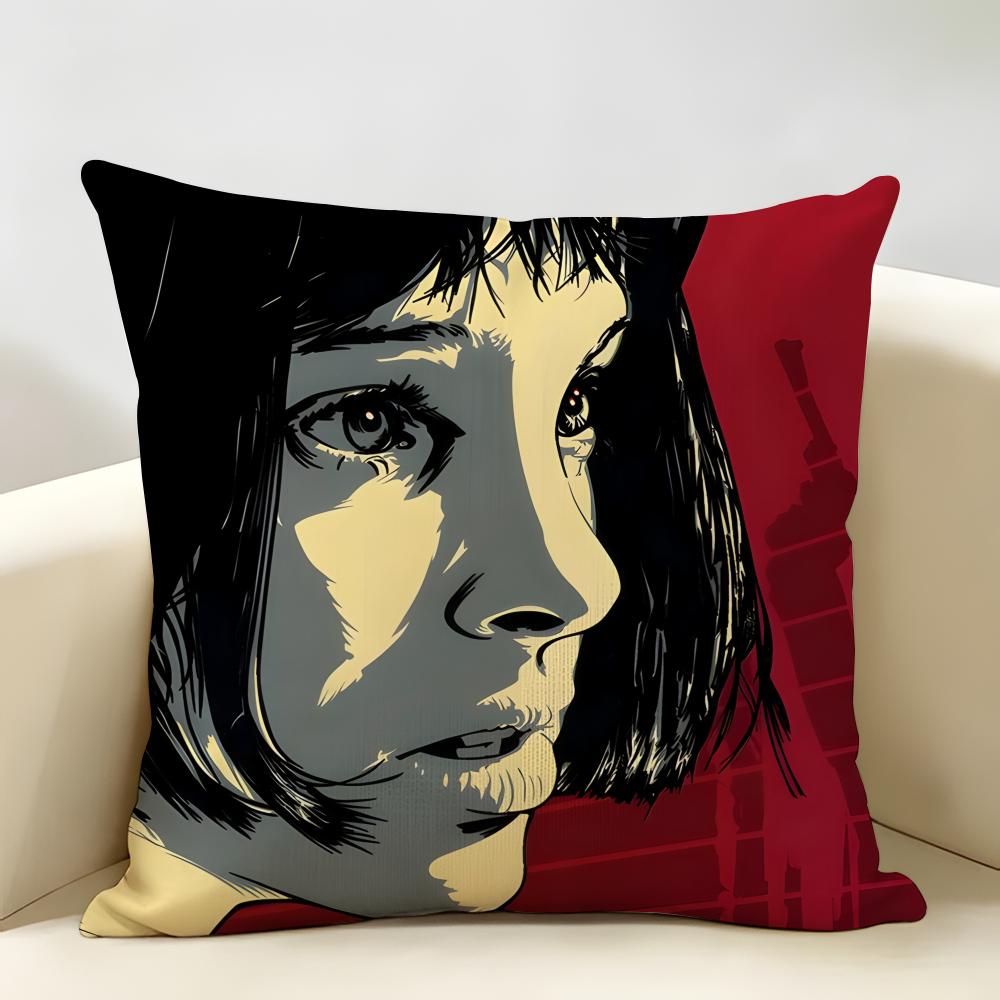 LLeon PPoster Classic Film Cushion Cover Natural Linen Organic Fabric DoubleSided Printing Room Sofa Decor Pillow Case