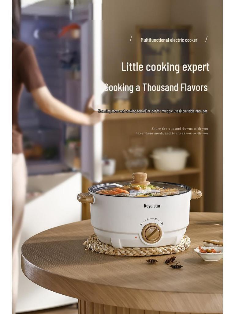 Rongshengda Multifunctional Electric Hot Pot: Steaming & Cooking All-in-One for Household Kitchens