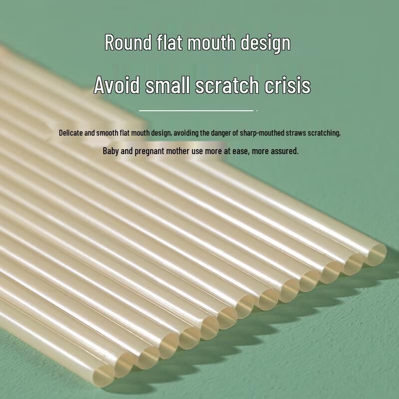 Chahua Individually Wrapped Thin Plastic Drinking Straws