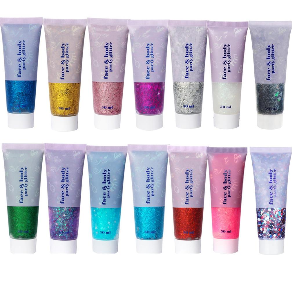 Sequin Gel Scale Face Body Lip Sequin Eye Shadow Dazzling Stage Makeup 50ml
