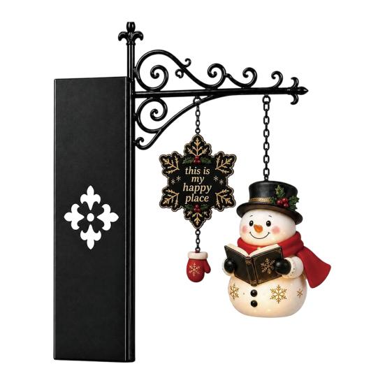 Battery Operated Reading Light Christmas Library Lantern, Mini Decorative Bookshelf Lamp, Vintage Metal LED Miniature Lamp for Bookshelves Night with