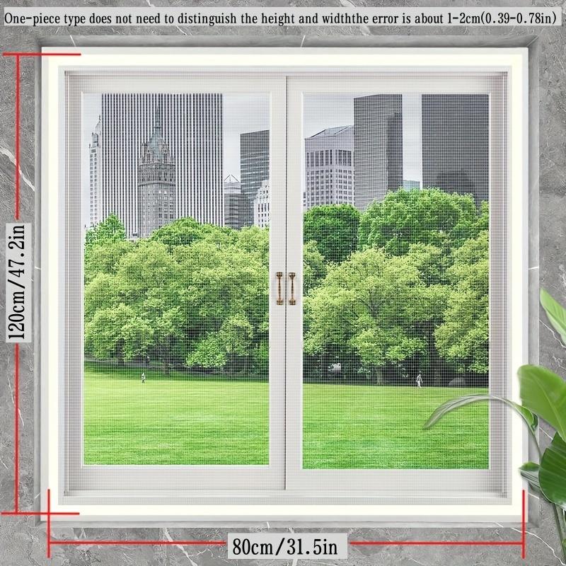 1 Набор DIY Самоклеящаяся Москитная Сетка для Окна, Отрезаемая Москитная Сетка с Крючками и Липкой Лентой
