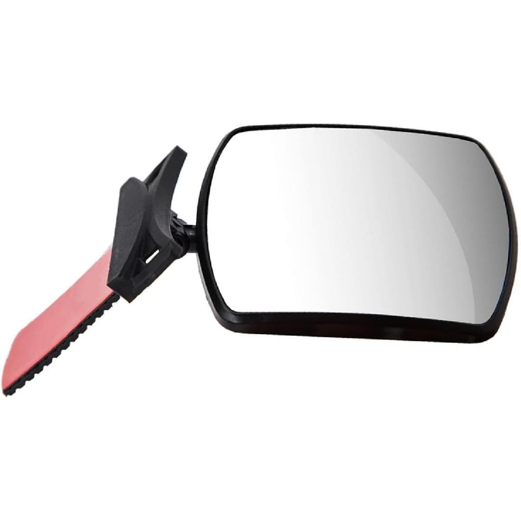 Baby Car Interior Rearview Mirror, HD Convex Wide Angle Backseat Auxiliary Mirror, 2.36" x 3.15" Self-Adhesive Adjustable Micro-Curved Lens