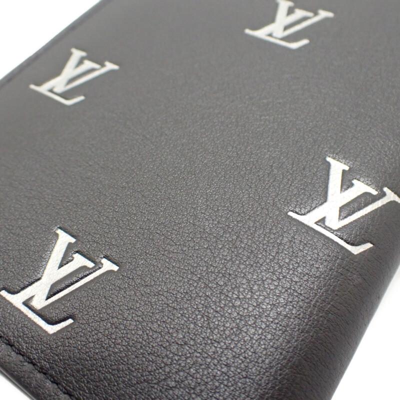 LOUIS VUITTON  M83190 Purse black/Silver Calfskin mens