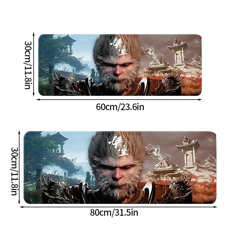 Podkładka pod mysz Black Myth Wukong do gier komputerowych, podkładka na biurko, podkładka na klawiaturę, podkładka na biurko komputerowe Black Myth Wukong