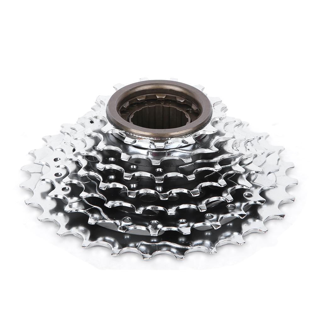 Chromeplate Bicycle Flywheel Rear Free Wheel Replacement Accessory for Mountain Bike7 Speed