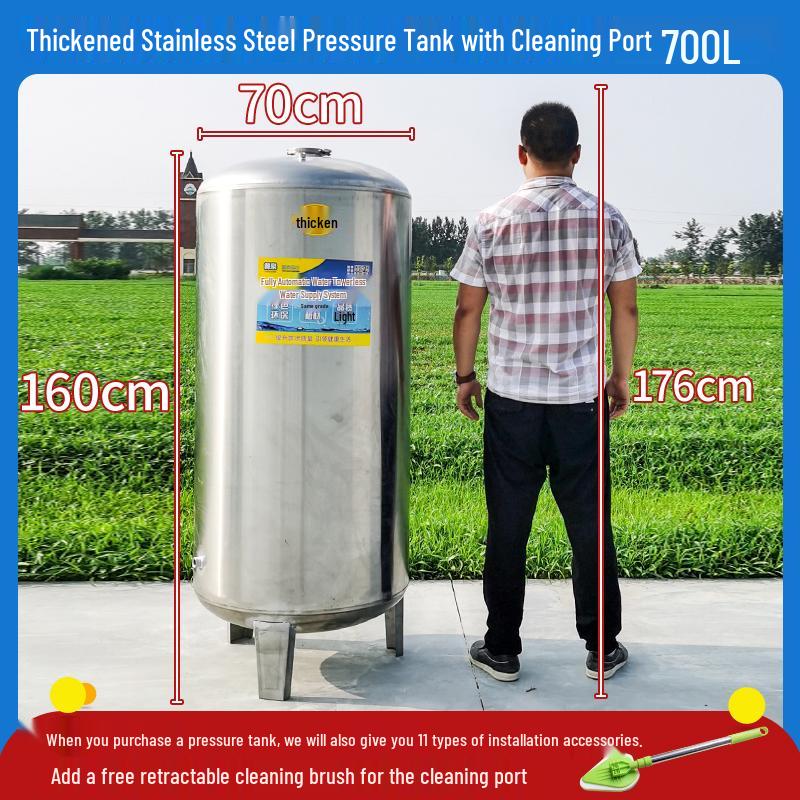 Home Use Automatic Stainless Steel Water Pressure Booster Pump and Tank