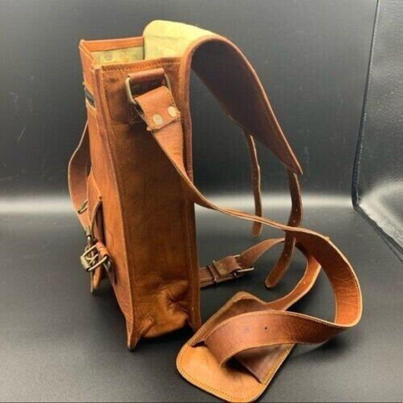 Men's Rustic Genuine Leather Cross Body Messenger Shoulder Bag