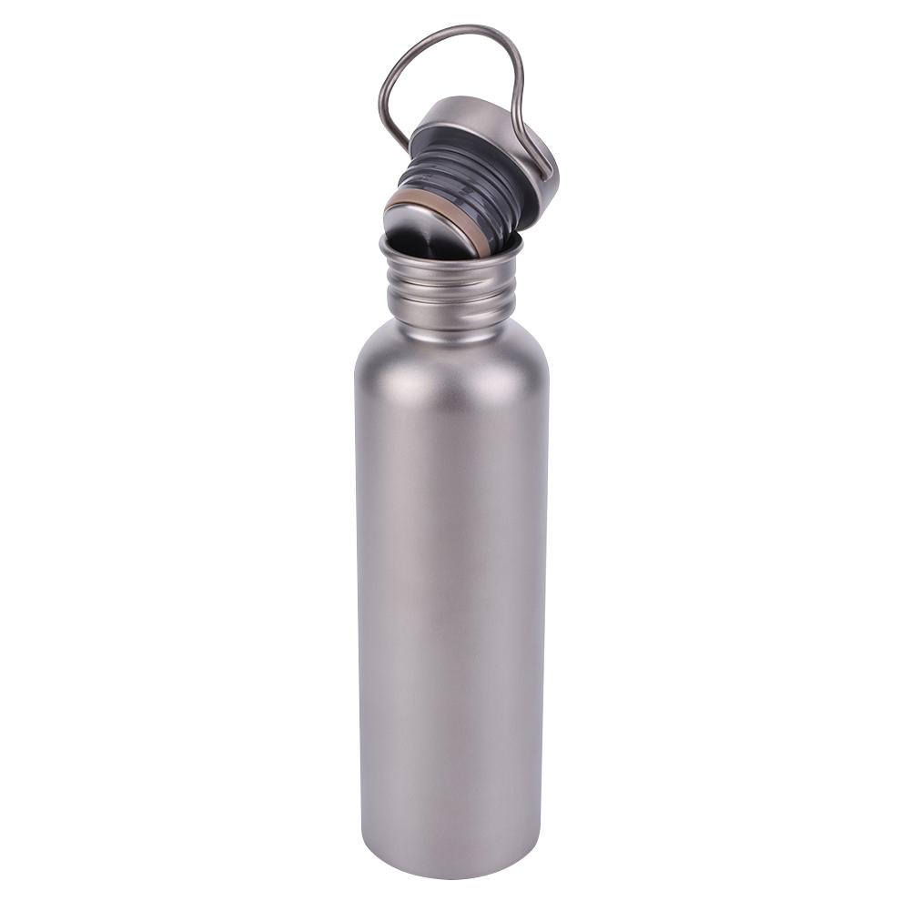 500/600/750ml Titanium Water Bottle with Lid Portable Sports Kettle Leak-Proof Lightweight Drinking Bottle for Outdoor Picnic