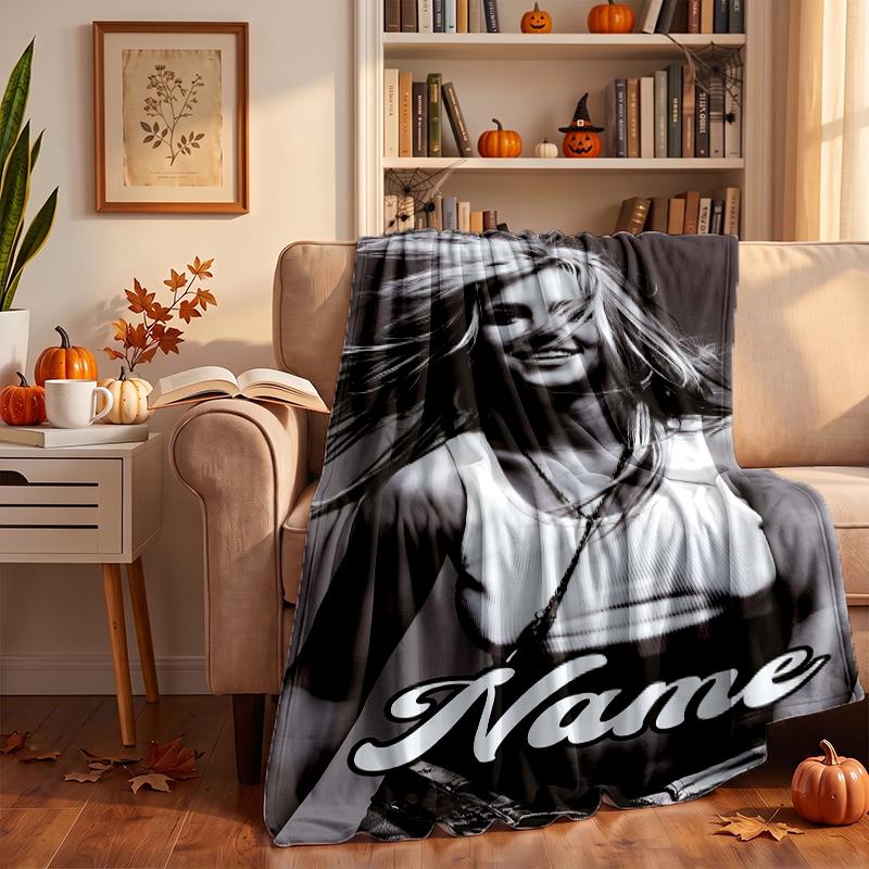 Britney Spears Custom Flannel Blankets Soft Warm Cozy Throws for Home Decor Holiday Gifts