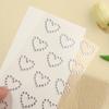 1pc Sparkling Heart & Eye Face Stickers - Perfect for Parties, Music Festivals & Stage Performances | Vintage Tattoo Art Accessories