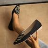 2024 Shoes Female Slip on Women's Flats New Casual Flats Women Embroidery Pointed Toe Shallow Soft Bottom Plus Size Shoes Women