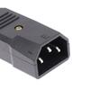 1Pcs Male Female AC Power Connector 3 Pin Power Connector Durable AC Plug Socket
