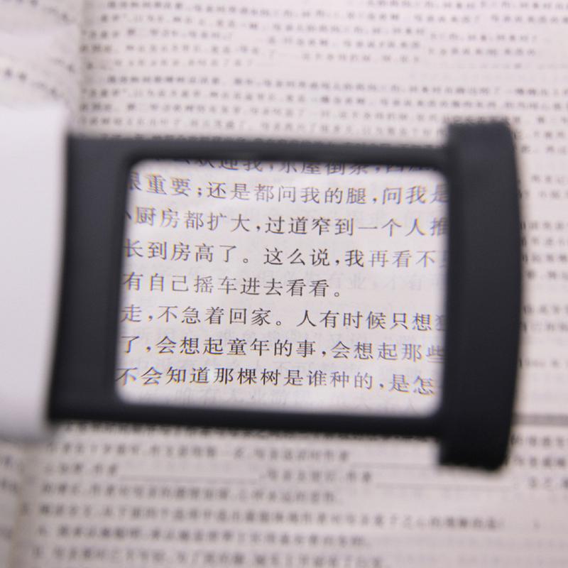 Pull-Out Magnifying Glass Handheld Portable Magnifier with 1 LED Light 4x Magnifying Tools for Reading Jewelry/Antique Appraisal