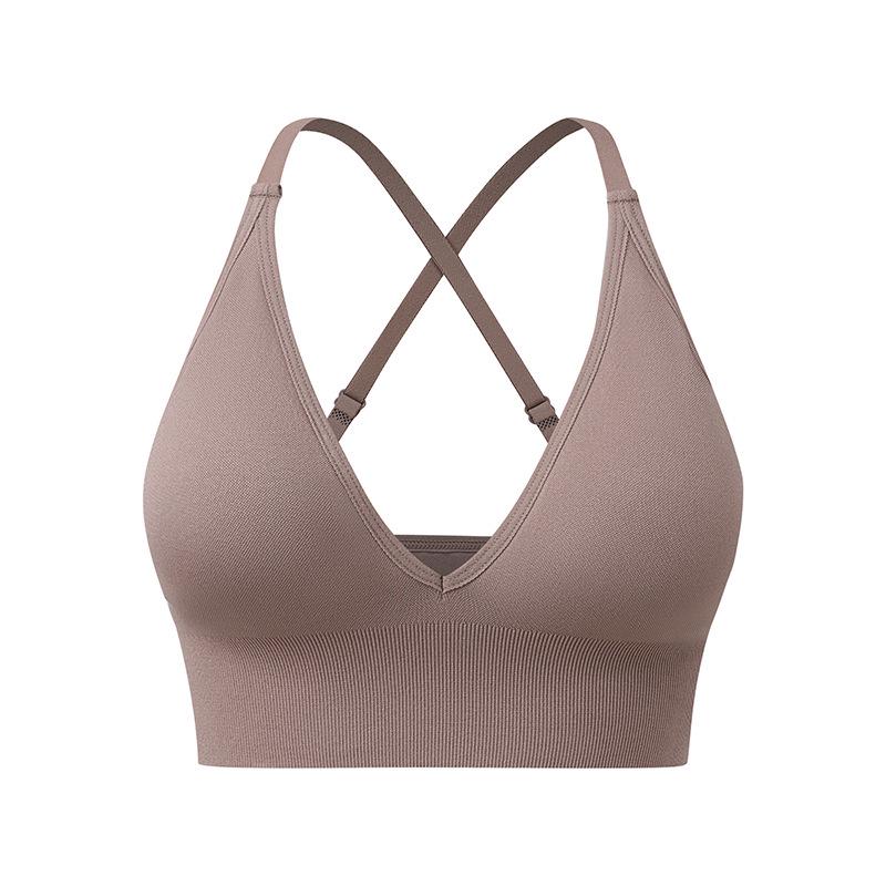 New Style Deep V Triangle Cup Sexy Bra with Adjustable Straps for Women – Beautiful Back Yoga Underwear