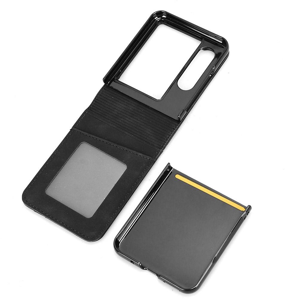 

For ZTE nubia Flip2 5G Leather Case Phone Wallet Cover with Multiple Card Slots Red