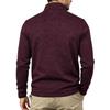 Men's Heather Quarter‑Zip Fleece Pullover, Contrast Zipper Chest Pocket, Stand Collar, Long Sleeve, Casual Outdoor Hiking Sweatshirt Top