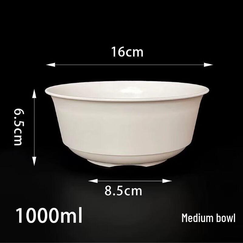 OEING Ivory White Disposable Rice Husk Tableware Set
