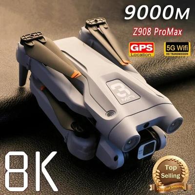 2024 ΝΕΟ Z908 Pro Max Drone 8k Professional Dual Camera Gps Wifii Fpv Brunshless Motor Helicopter Avoidance Obstacle Quadcop