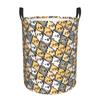 Chubby Cockatiel Party Dirty Laundry Baskets Foldable Large Waterproof Clothes Toys Basket For Home Children's