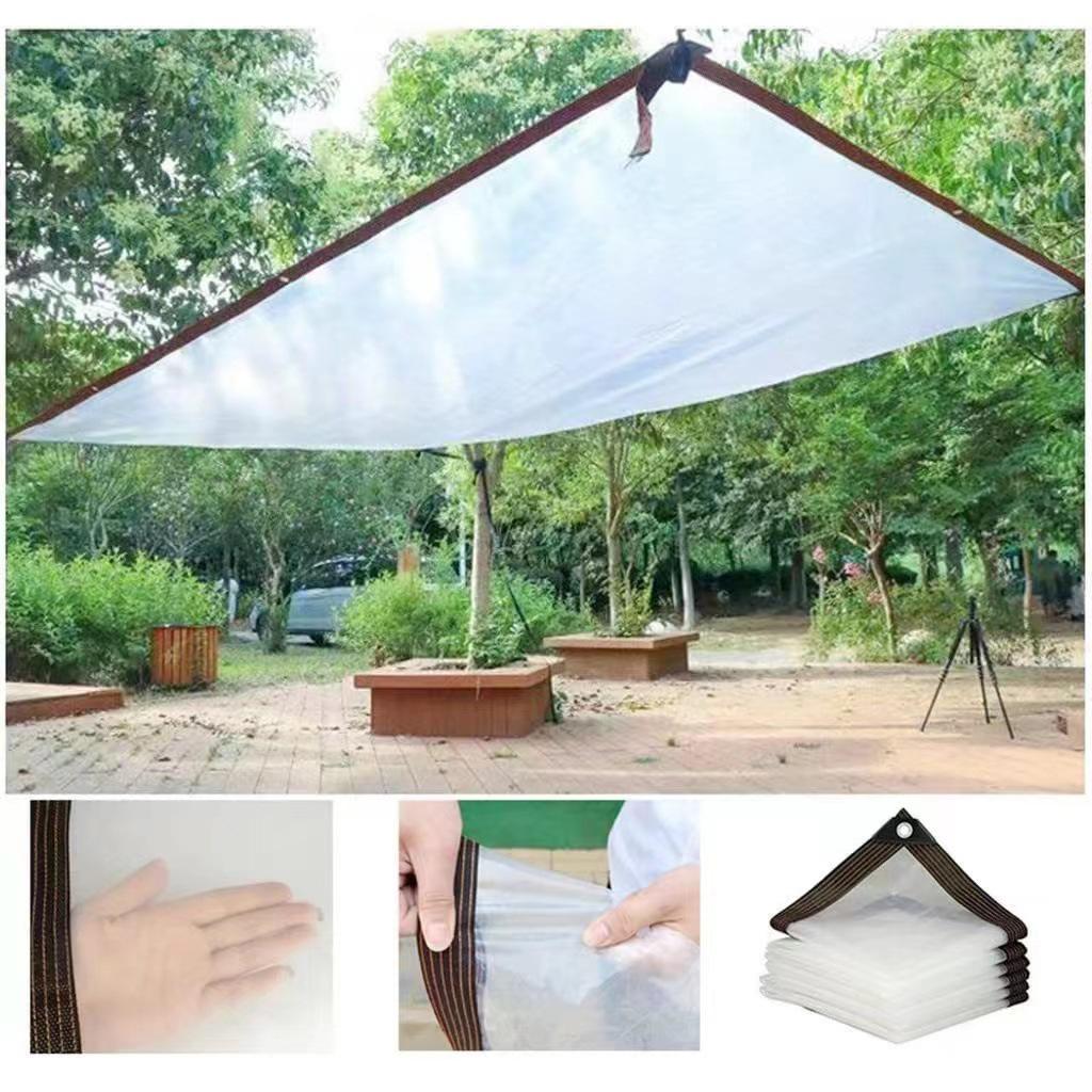 Lona impermeable de PE transparente: Tela Multifuncional Resistente al Viento e Impermeable para Exteriores, Balcón y Protección contra el Frío