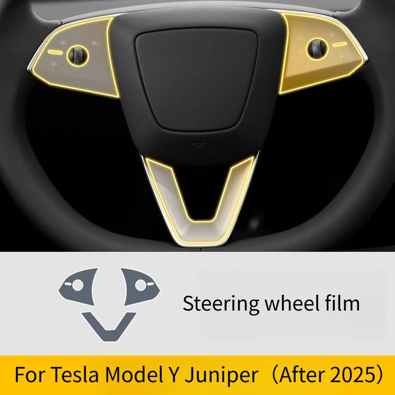 TPU Interior Protective Film for Tesla Model Y Juniper Juniper 2025 2026 Navigation Screen Anti-Scratch Sticker Car Accessories