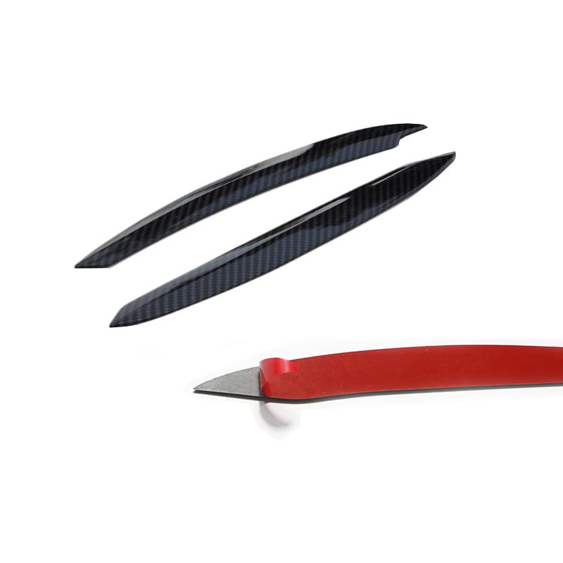 Potrivit pentru accesorii VW Goft 7 2014 2015 2016 2017 far sprânceană pleoapă capac decorativ ornamente din fibră de carbon neagră lucioasă