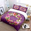 Floral Scripture Art for Inspiration Kid's and Adults' Bedroom Decor, Exquisite Three-piece Bedding Set Gift
